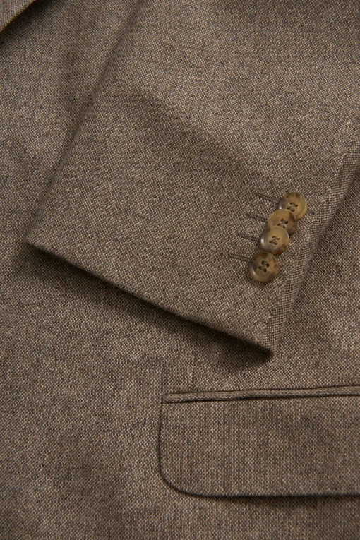 Regular Fit Microstructure Blazer