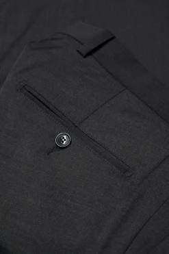 Regular Fit Microstructure Trousers