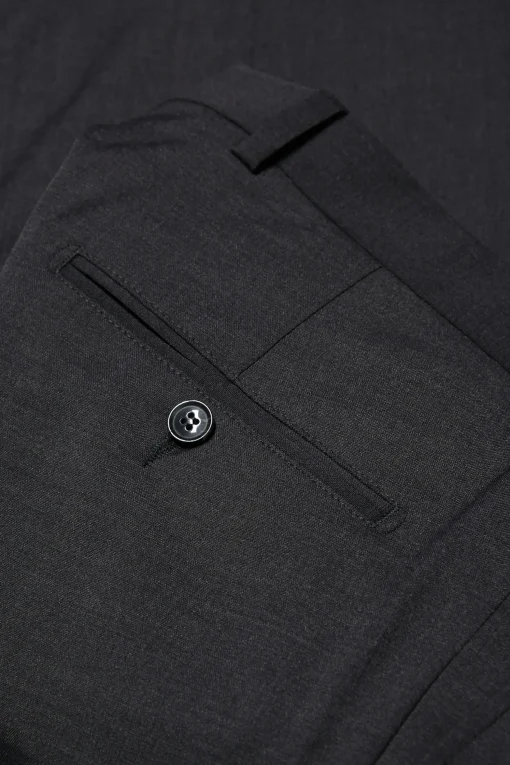 Regular Fit Microstructure Trousers