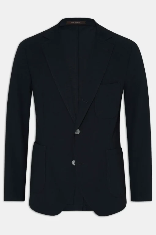 Regular Fit Microstructure Blazer