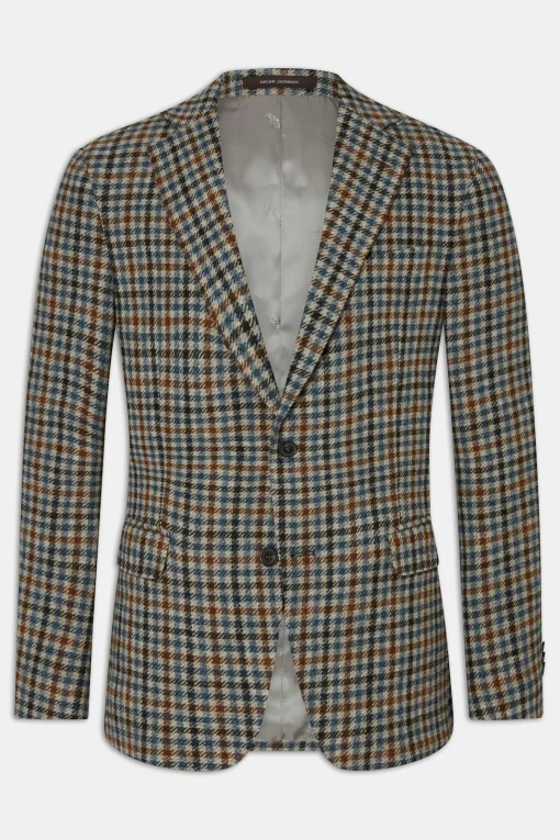 Regular Fit Microstructure Blazer