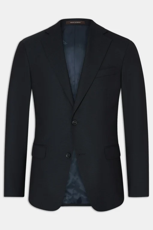 Regular Fit Microstructure Blazer
