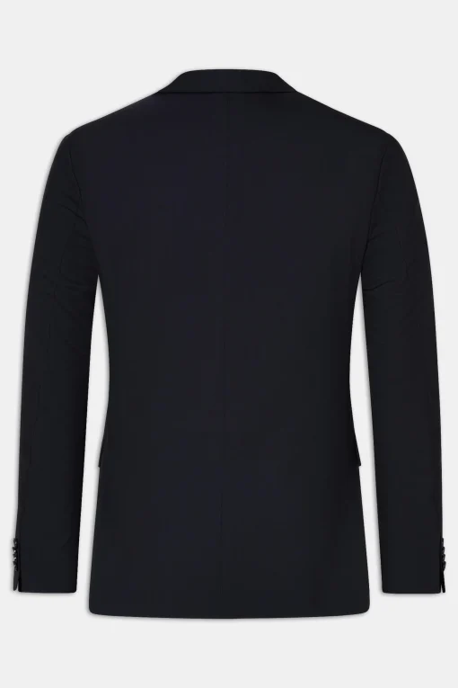 Regular Fit Microstructure Blazer