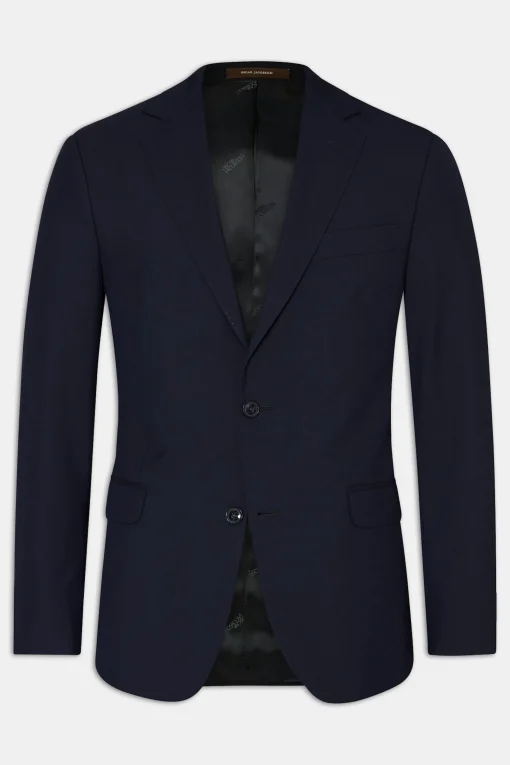 Regular Fit Microstructure Blazer