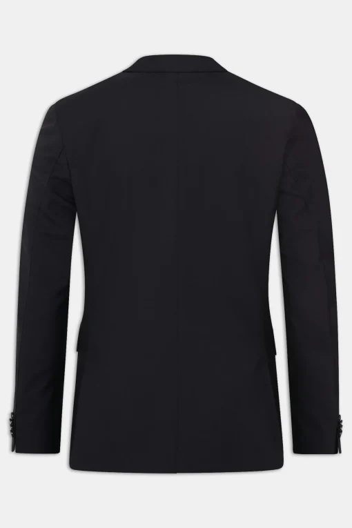 Regular Fit Microstructure Blazer