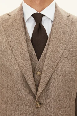 Regular Fit Microstructure Blazer