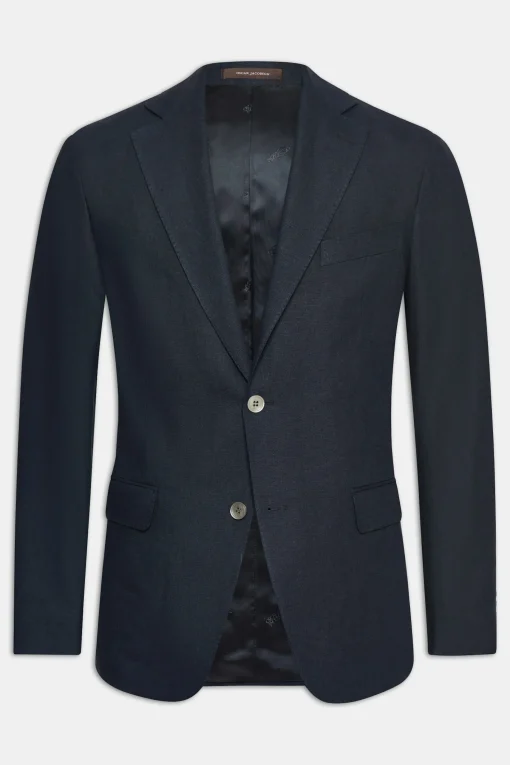 Regular Fit Microstructure Blazer