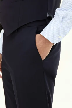 Regular Fit Microstructure Trousers