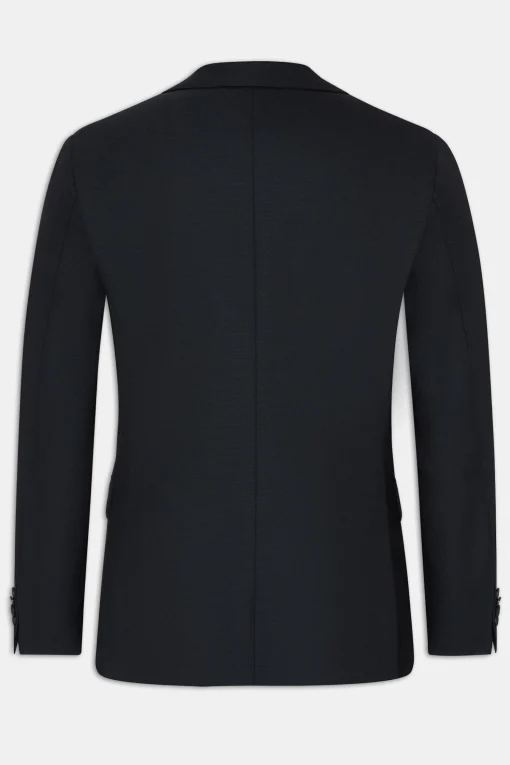 Regular Fit Microstructure Blazer