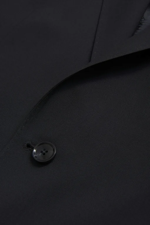 Regular Fit Microstructure Blazer