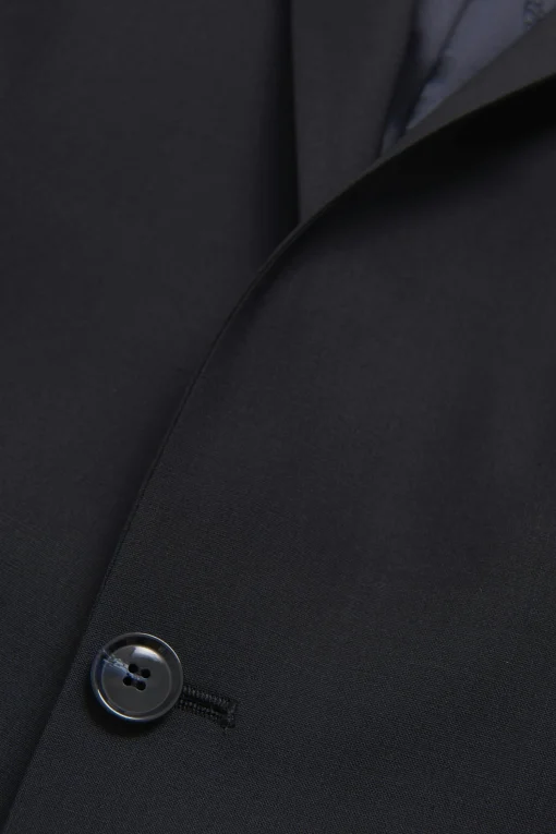 Regular Fit Microstructure Blazer