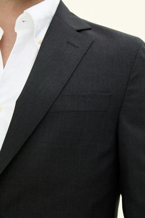 Regular Fit Microstructure Blazer