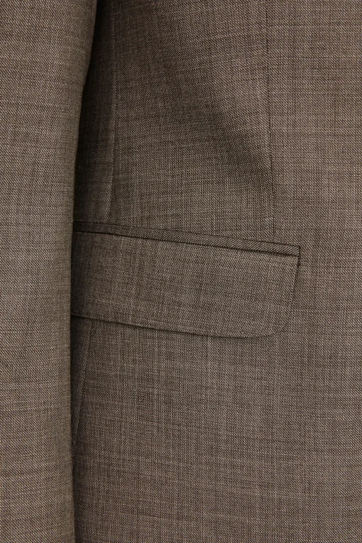 Regular Fit Microstructure Blazer