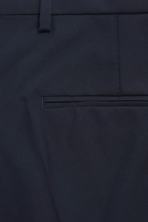 Regular Fit Microstructure Trousers