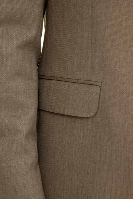 Regular Fit Microstructure Blazer