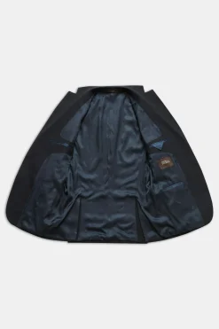 Regular Fit Microstructure Blazer