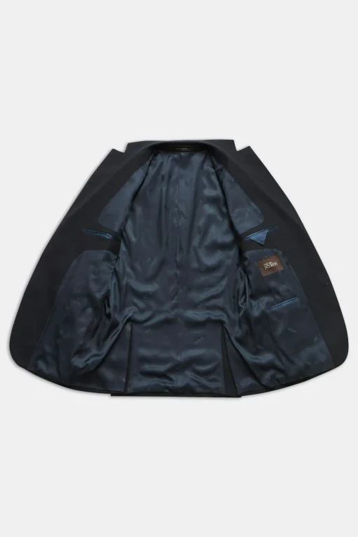 Regular Fit Microstructure Blazer