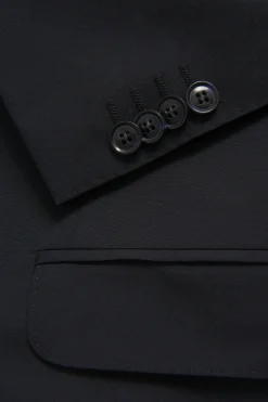 Regular Fit Microstructure Blazer