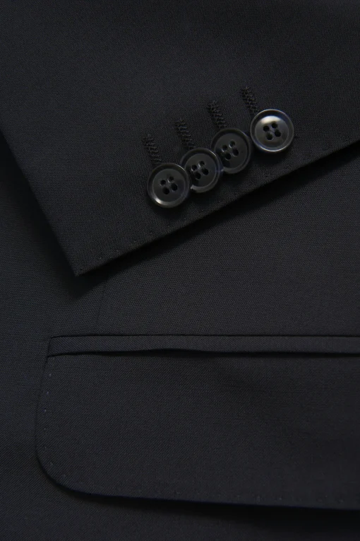 Regular Fit Microstructure Blazer