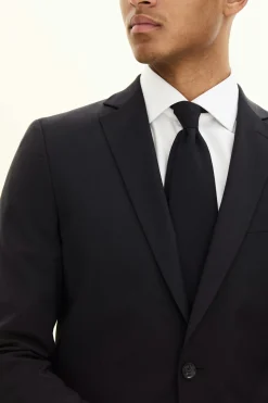 Regular Fit Microstructure Blazer