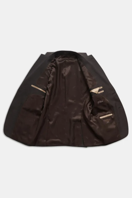 Regular Fit Microstructure Blazer