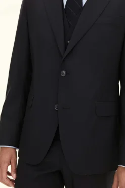 Regular Fit Microstructure Blazer