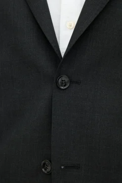 Regular Fit Microstructure Blazer
