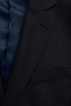 Regular Fit Microstructure Blazer