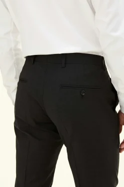 Regular Fit Microstructure Trousers