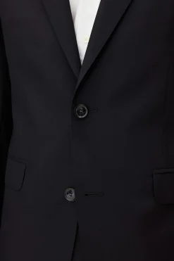 Regular Fit Microstructure Blazer