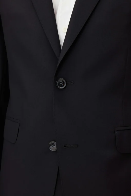 Regular Fit Microstructure Blazer