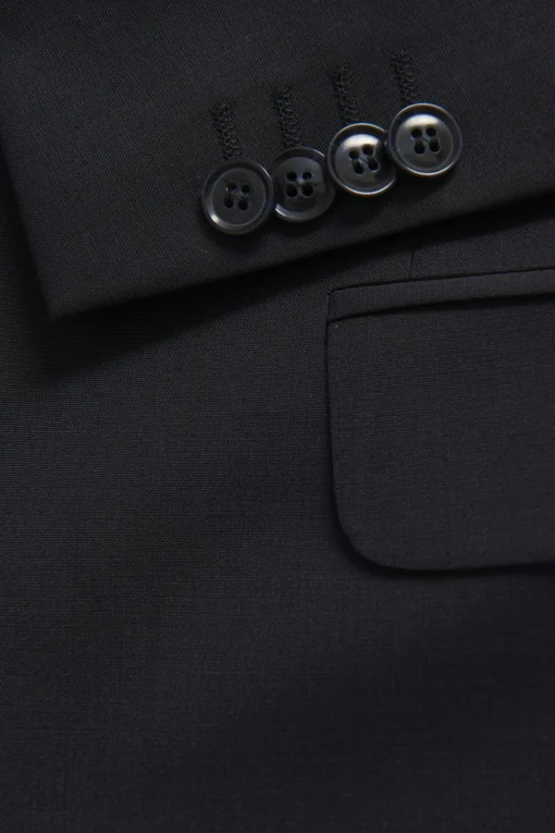 Regular Fit Microstructure Blazer