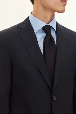 Regular Fit Microstructure Blazer