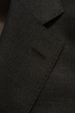 Regular Fit Microstructure Blazer