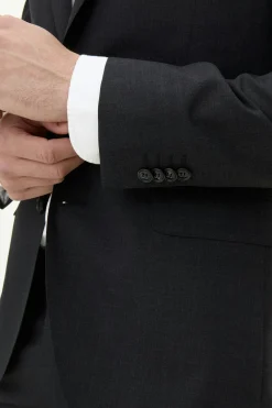 Regular Fit Microstructure Blazer