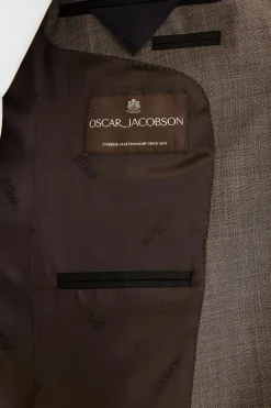 Regular Fit Microstructure Blazer