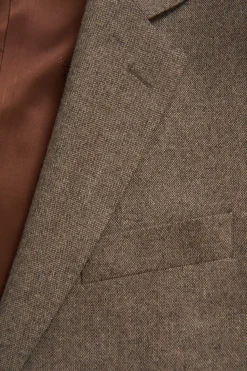 Regular Fit Microstructure Blazer