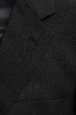 Regular Fit Microstructure Blazer
