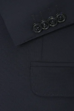 Regular Fit Microstructure Blazer