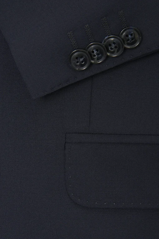 Regular Fit Microstructure Blazer