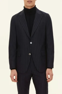 Regular Fit Pinstripe Flannel Blazer