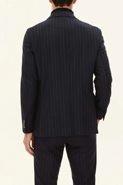 Regular Fit Pinstripe Flannel Blazer