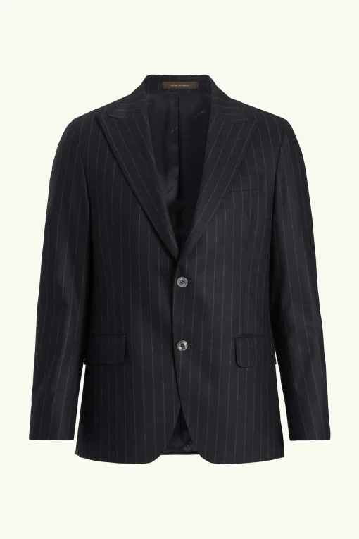 Regular Fit Pinstripe Flannel Blazer