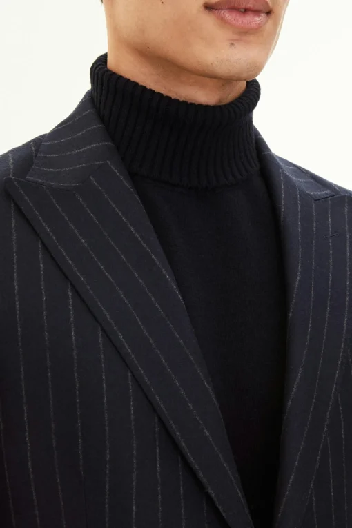 Regular Fit Pinstripe Flannel Blazer