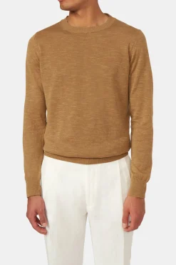 Regular Fit Roundneck Linen Blend Sweater
