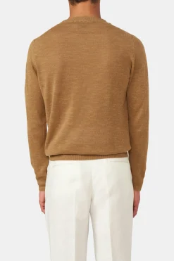 Regular Fit Roundneck Linen Blend Sweater