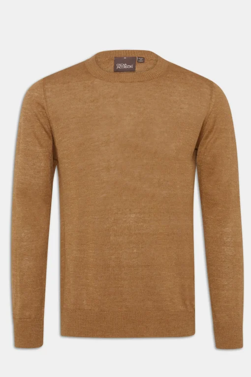 Regular Fit Roundneck Linen Blend Sweater