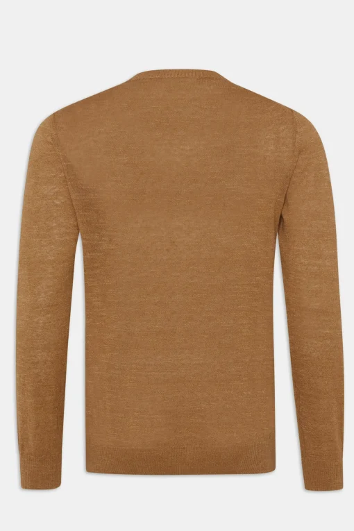Regular Fit Roundneck Linen Blend Sweater