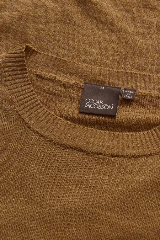 Regular Fit Roundneck Linen Blend Sweater