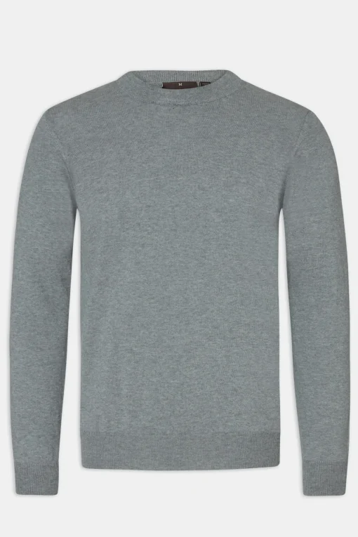 Regular Fit Roundneck Melange Sweater
